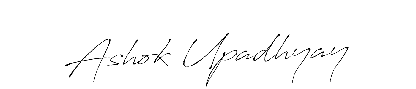 Antro_Vectra is a professional signature style that is perfect for those who want to add a touch of class to their signature. It is also a great choice for those who want to make their signature more unique. Get Ashok Upadhyay name to fancy signature for free. Ashok Upadhyay signature style 6 images and pictures png