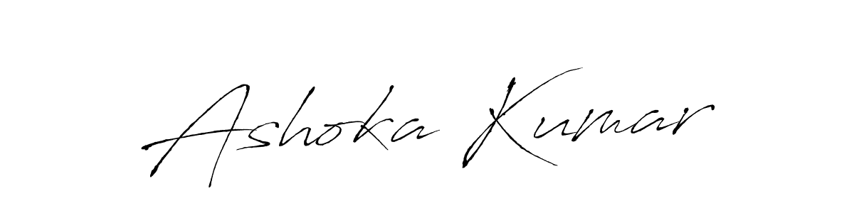 Similarly Antro_Vectra is the best handwritten signature design. Signature creator online .You can use it as an online autograph creator for name Ashoka Kumar. Ashoka Kumar signature style 6 images and pictures png