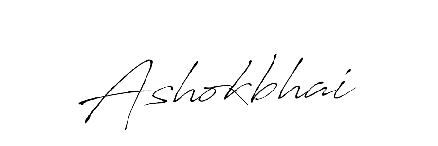 Make a beautiful signature design for name Ashokbhai. With this signature (Antro_Vectra) style, you can create a handwritten signature for free. Ashokbhai signature style 6 images and pictures png