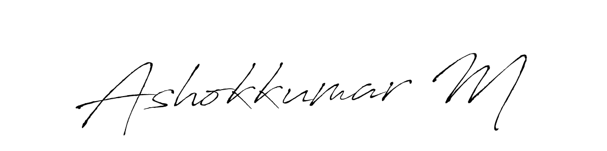 This is the best signature style for the Ashokkumar M name. Also you like these signature font (Antro_Vectra). Mix name signature. Ashokkumar M signature style 6 images and pictures png