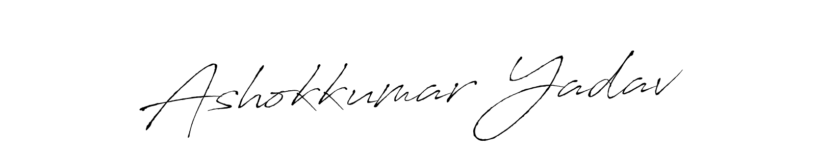 Make a beautiful signature design for name Ashokkumar Yadav. With this signature (Antro_Vectra) style, you can create a handwritten signature for free. Ashokkumar Yadav signature style 6 images and pictures png