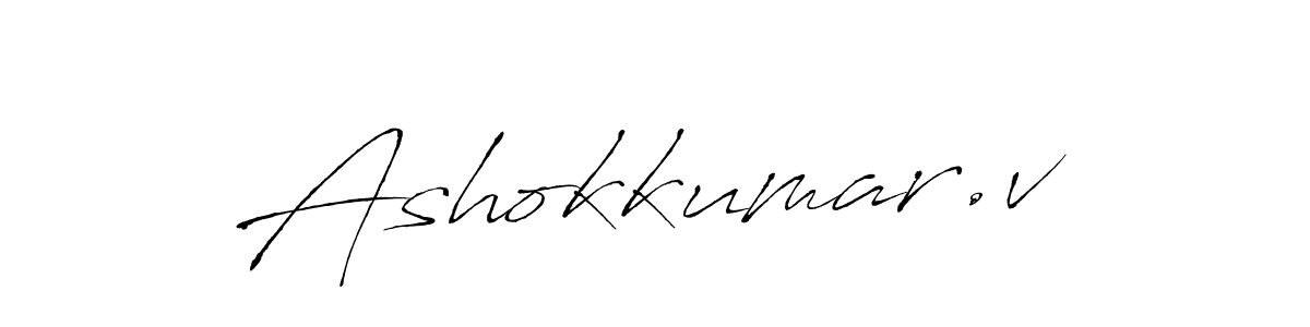 Antro_Vectra is a professional signature style that is perfect for those who want to add a touch of class to their signature. It is also a great choice for those who want to make their signature more unique. Get Ashokkumar.v name to fancy signature for free. Ashokkumar.v signature style 6 images and pictures png