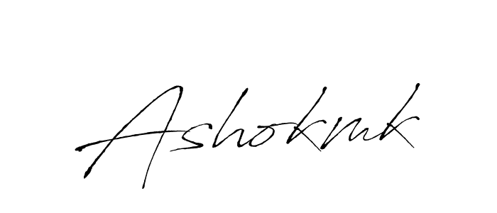 Design your own signature with our free online signature maker. With this signature software, you can create a handwritten (Antro_Vectra) signature for name Ashokmk. Ashokmk signature style 6 images and pictures png