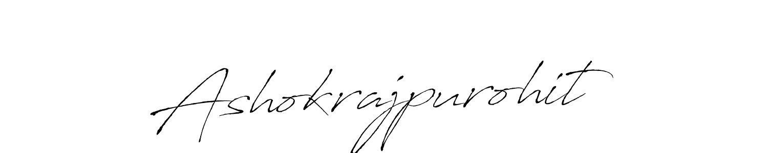 Make a beautiful signature design for name Ashokrajpurohit. With this signature (Antro_Vectra) style, you can create a handwritten signature for free. Ashokrajpurohit signature style 6 images and pictures png