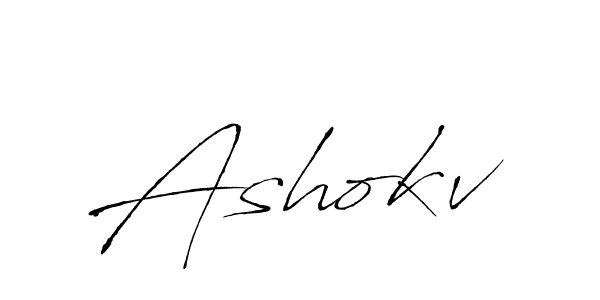 How to make Ashokv name signature. Use Antro_Vectra style for creating short signs online. This is the latest handwritten sign. Ashokv signature style 6 images and pictures png