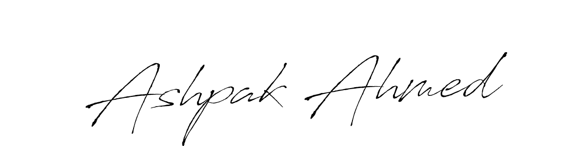 How to make Ashpak Ahmed name signature. Use Antro_Vectra style for creating short signs online. This is the latest handwritten sign. Ashpak Ahmed signature style 6 images and pictures png