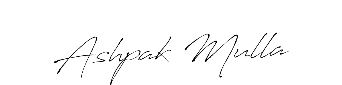 Create a beautiful signature design for name Ashpak Mulla. With this signature (Antro_Vectra) fonts, you can make a handwritten signature for free. Ashpak Mulla signature style 6 images and pictures png
