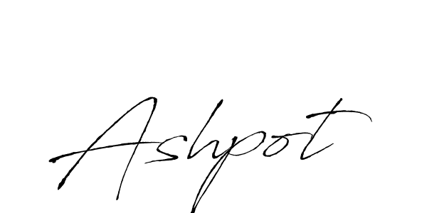 Make a beautiful signature design for name Ashpot. With this signature (Antro_Vectra) style, you can create a handwritten signature for free. Ashpot signature style 6 images and pictures png