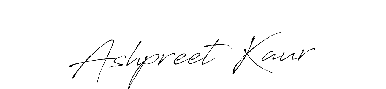 Make a beautiful signature design for name Ashpreet Kaur. With this signature (Antro_Vectra) style, you can create a handwritten signature for free. Ashpreet Kaur signature style 6 images and pictures png