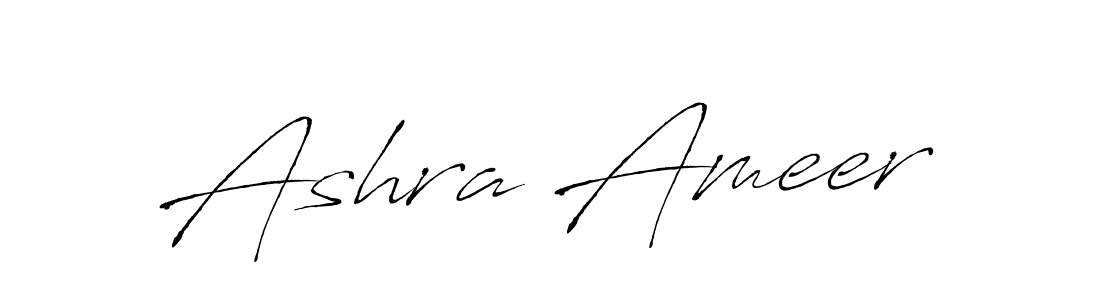 Ashra Ameer stylish signature style. Best Handwritten Sign (Antro_Vectra) for my name. Handwritten Signature Collection Ideas for my name Ashra Ameer. Ashra Ameer signature style 6 images and pictures png