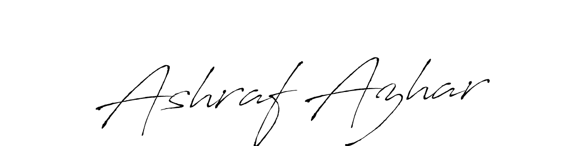 The best way (Antro_Vectra) to make a short signature is to pick only two or three words in your name. The name Ashraf Azhar include a total of six letters. For converting this name. Ashraf Azhar signature style 6 images and pictures png