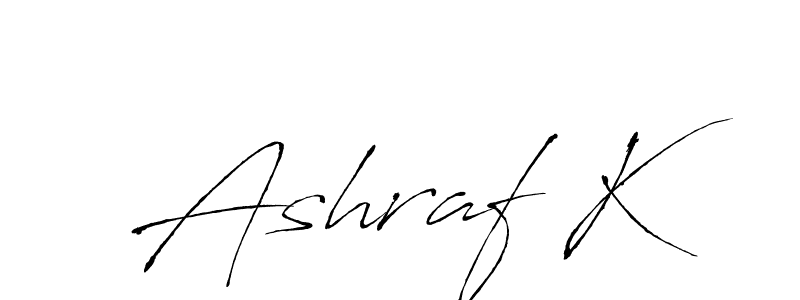 if you are searching for the best signature style for your name Ashraf K. so please give up your signature search. here we have designed multiple signature styles  using Antro_Vectra. Ashraf K signature style 6 images and pictures png