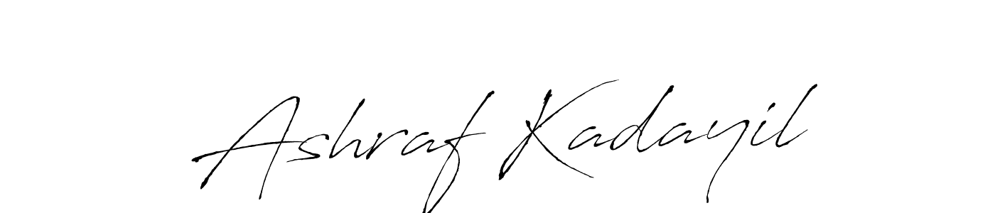 Design your own signature with our free online signature maker. With this signature software, you can create a handwritten (Antro_Vectra) signature for name Ashraf Kadayil. Ashraf Kadayil signature style 6 images and pictures png