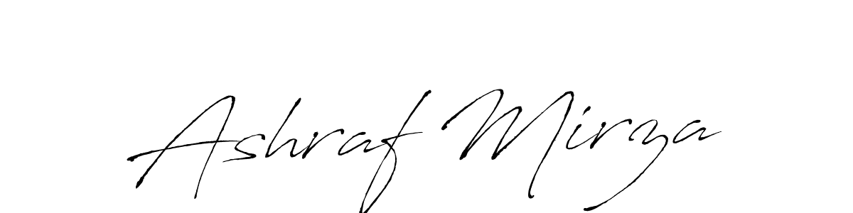 Also we have Ashraf Mirza name is the best signature style. Create professional handwritten signature collection using Antro_Vectra autograph style. Ashraf Mirza signature style 6 images and pictures png