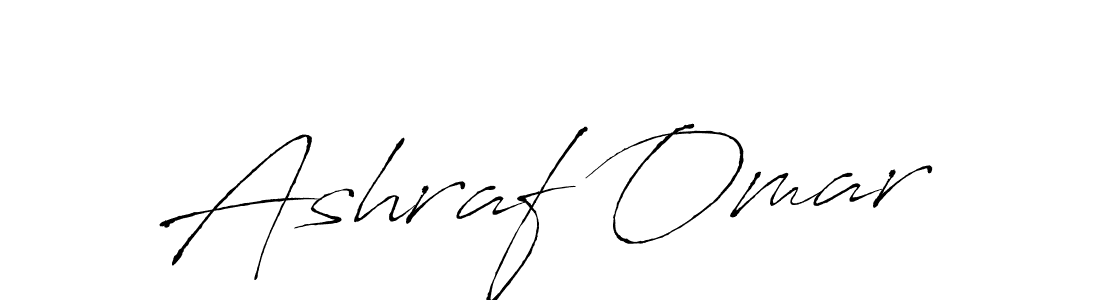 Make a beautiful signature design for name Ashraf Omar. With this signature (Antro_Vectra) style, you can create a handwritten signature for free. Ashraf Omar signature style 6 images and pictures png