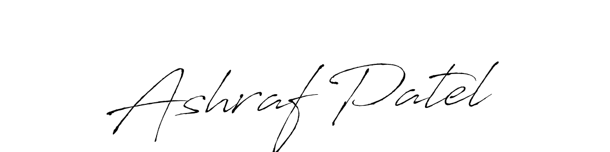 How to make Ashraf Patel signature? Antro_Vectra is a professional autograph style. Create handwritten signature for Ashraf Patel name. Ashraf Patel signature style 6 images and pictures png