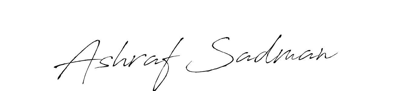 Make a short Ashraf Sadman signature style. Manage your documents anywhere anytime using Antro_Vectra. Create and add eSignatures, submit forms, share and send files easily. Ashraf Sadman signature style 6 images and pictures png