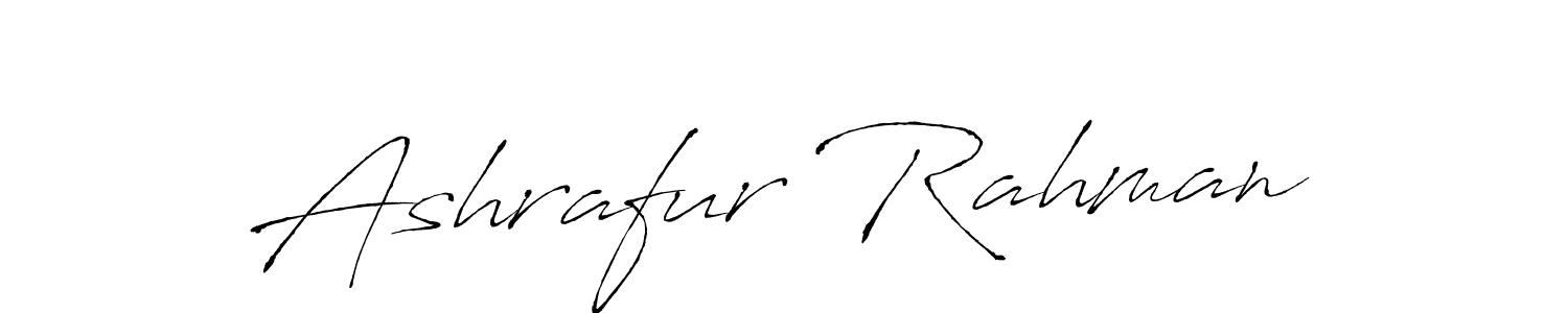 Design your own signature with our free online signature maker. With this signature software, you can create a handwritten (Antro_Vectra) signature for name Ashrafur Rahman. Ashrafur Rahman signature style 6 images and pictures png