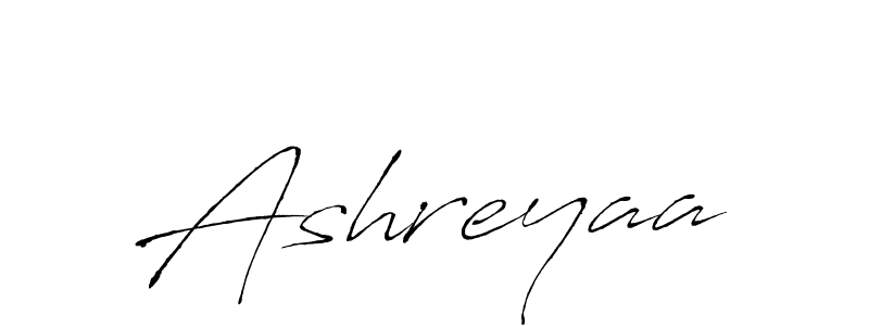 Design your own signature with our free online signature maker. With this signature software, you can create a handwritten (Antro_Vectra) signature for name Ashreyaa. Ashreyaa signature style 6 images and pictures png