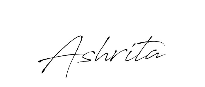 Design your own signature with our free online signature maker. With this signature software, you can create a handwritten (Antro_Vectra) signature for name Ashrita. Ashrita signature style 6 images and pictures png