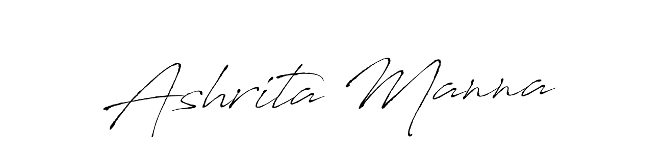 Create a beautiful signature design for name Ashrita Manna. With this signature (Antro_Vectra) fonts, you can make a handwritten signature for free. Ashrita Manna signature style 6 images and pictures png