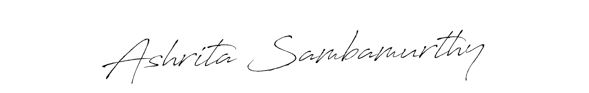 Use a signature maker to create a handwritten signature online. With this signature software, you can design (Antro_Vectra) your own signature for name Ashrita Sambamurthy. Ashrita Sambamurthy signature style 6 images and pictures png