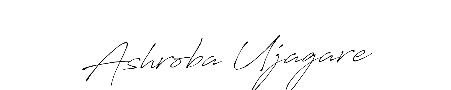 Also we have Ashroba Ujagare name is the best signature style. Create professional handwritten signature collection using Antro_Vectra autograph style. Ashroba Ujagare signature style 6 images and pictures png