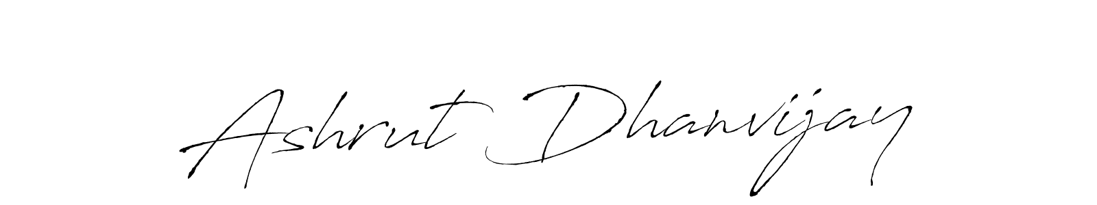 Make a beautiful signature design for name Ashrut Dhanvijay. With this signature (Antro_Vectra) style, you can create a handwritten signature for free. Ashrut Dhanvijay signature style 6 images and pictures png