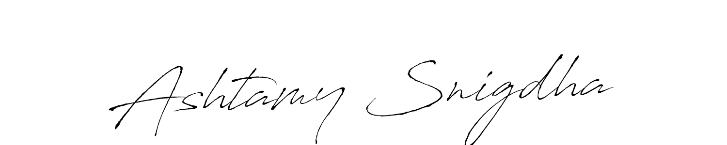 Use a signature maker to create a handwritten signature online. With this signature software, you can design (Antro_Vectra) your own signature for name Ashtamy Snigdha. Ashtamy Snigdha signature style 6 images and pictures png