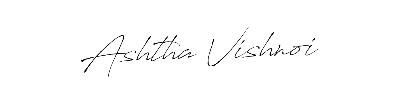 Use a signature maker to create a handwritten signature online. With this signature software, you can design (Antro_Vectra) your own signature for name Ashtha Vishnoi. Ashtha Vishnoi signature style 6 images and pictures png