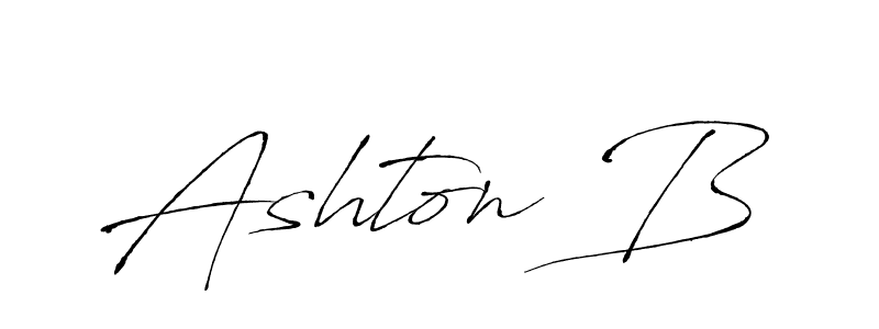 The best way (Antro_Vectra) to make a short signature is to pick only two or three words in your name. The name Ashton B include a total of six letters. For converting this name. Ashton B signature style 6 images and pictures png