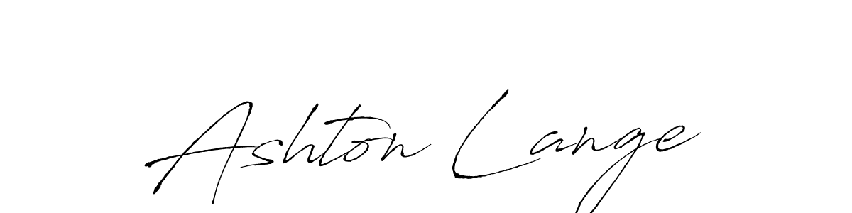 Design your own signature with our free online signature maker. With this signature software, you can create a handwritten (Antro_Vectra) signature for name Ashton Lange. Ashton Lange signature style 6 images and pictures png