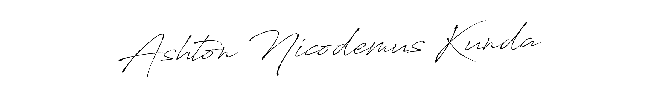 Antro_Vectra is a professional signature style that is perfect for those who want to add a touch of class to their signature. It is also a great choice for those who want to make their signature more unique. Get Ashton Nicodemus Kunda name to fancy signature for free. Ashton Nicodemus Kunda signature style 6 images and pictures png
