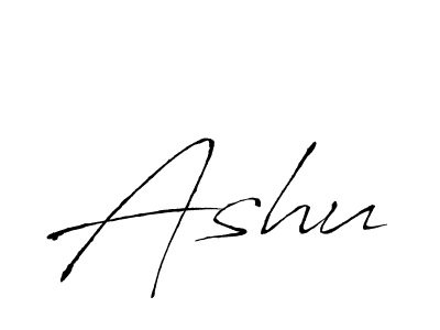 Ashu stylish signature style. Best Handwritten Sign (Antro_Vectra) for my name. Handwritten Signature Collection Ideas for my name Ashu. Ashu signature style 6 images and pictures png