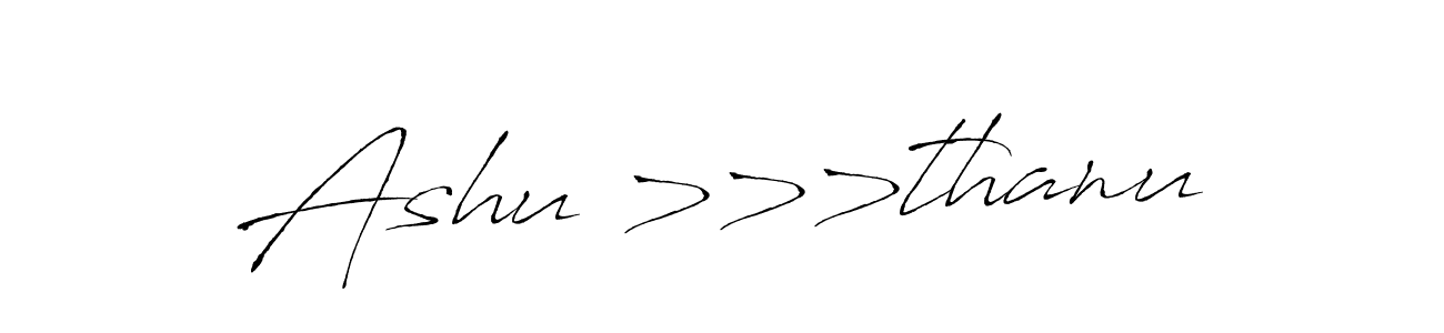 Once you've used our free online signature maker to create your best signature Antro_Vectra style, it's time to enjoy all of the benefits that Ashu >>>thanu name signing documents. Ashu >>>thanu signature style 6 images and pictures png