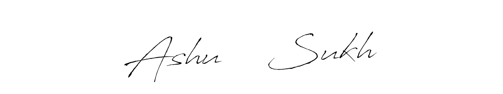 It looks lik you need a new signature style for name Ashu ❤️ Sukh. Design unique handwritten (Antro_Vectra) signature with our free signature maker in just a few clicks. Ashu ❤️ Sukh signature style 6 images and pictures png