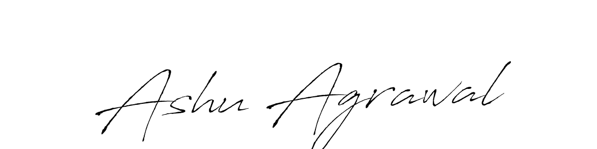 You should practise on your own different ways (Antro_Vectra) to write your name (Ashu Agrawal) in signature. don't let someone else do it for you. Ashu Agrawal signature style 6 images and pictures png