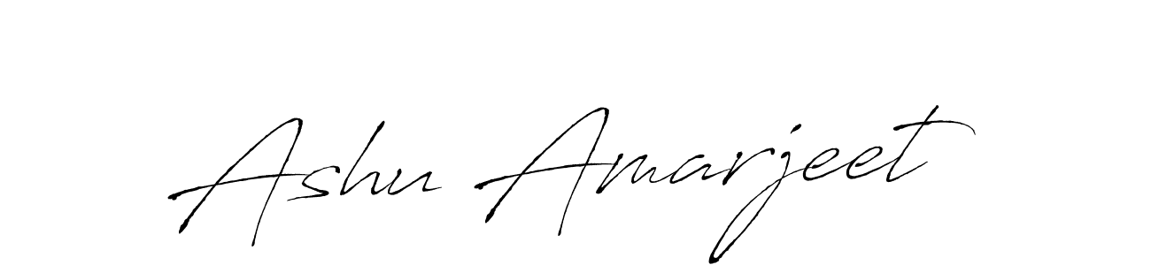 Design your own signature with our free online signature maker. With this signature software, you can create a handwritten (Antro_Vectra) signature for name Ashu Amarjeet. Ashu Amarjeet signature style 6 images and pictures png