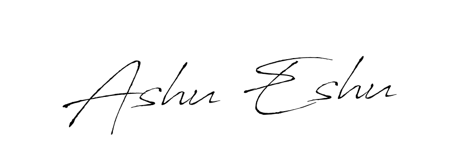 Antro_Vectra is a professional signature style that is perfect for those who want to add a touch of class to their signature. It is also a great choice for those who want to make their signature more unique. Get Ashu Eshu name to fancy signature for free. Ashu Eshu signature style 6 images and pictures png