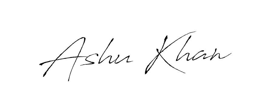 Make a beautiful signature design for name Ashu Khan. Use this online signature maker to create a handwritten signature for free. Ashu Khan signature style 6 images and pictures png