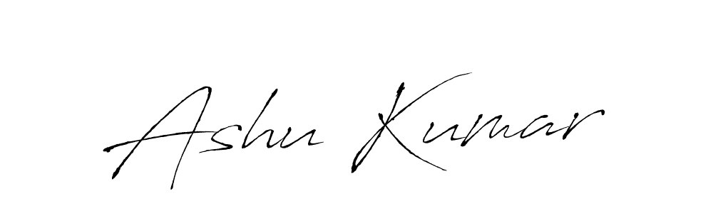 How to make Ashu Kumar name signature. Use Antro_Vectra style for creating short signs online. This is the latest handwritten sign. Ashu Kumar signature style 6 images and pictures png