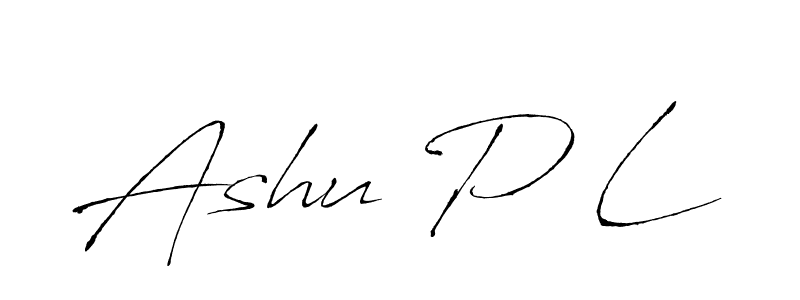 Antro_Vectra is a professional signature style that is perfect for those who want to add a touch of class to their signature. It is also a great choice for those who want to make their signature more unique. Get Ashu P L name to fancy signature for free. Ashu P L signature style 6 images and pictures png