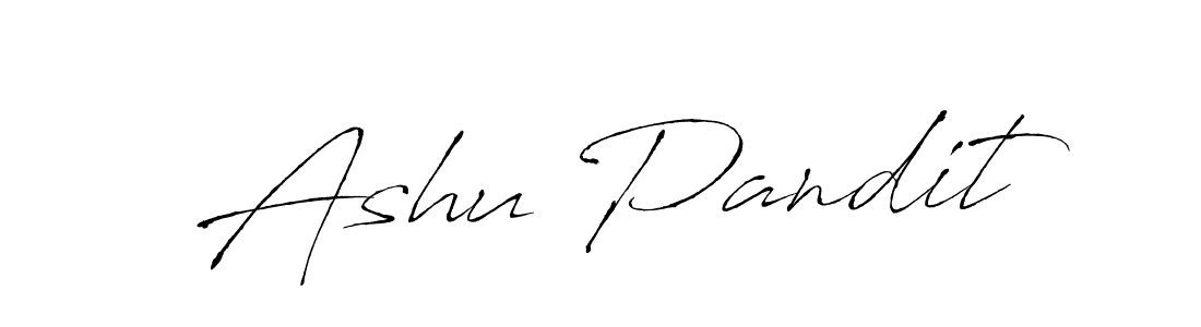 Design your own signature with our free online signature maker. With this signature software, you can create a handwritten (Antro_Vectra) signature for name Ashu Pandit. Ashu Pandit signature style 6 images and pictures png