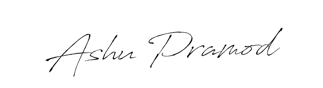 The best way (Antro_Vectra) to make a short signature is to pick only two or three words in your name. The name Ashu Pramod include a total of six letters. For converting this name. Ashu Pramod signature style 6 images and pictures png