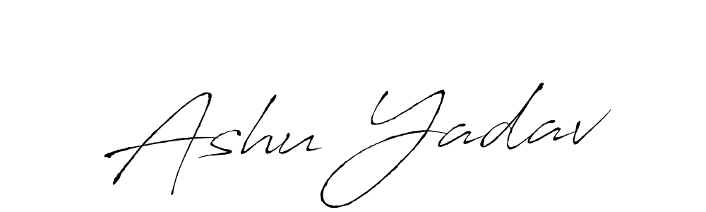This is the best signature style for the Ashu Yadav name. Also you like these signature font (Antro_Vectra). Mix name signature. Ashu Yadav signature style 6 images and pictures png