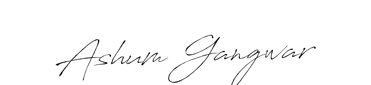 Use a signature maker to create a handwritten signature online. With this signature software, you can design (Antro_Vectra) your own signature for name Ashum Gangwar. Ashum Gangwar signature style 6 images and pictures png