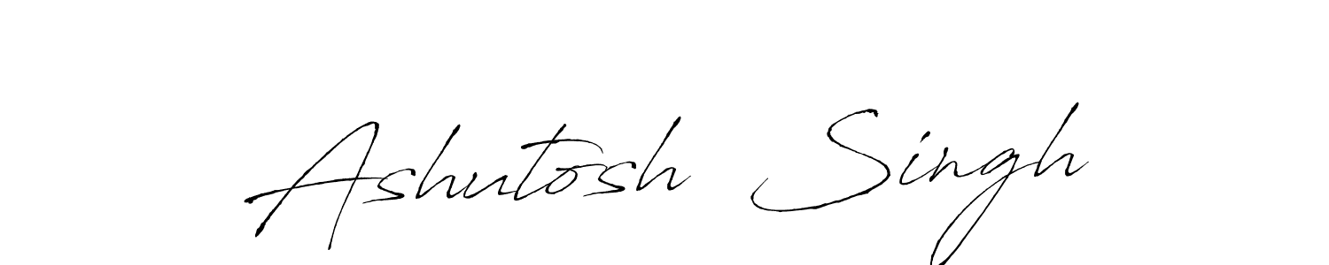 How to make Ashutosh  Singh signature? Antro_Vectra is a professional autograph style. Create handwritten signature for Ashutosh  Singh name. Ashutosh  Singh signature style 6 images and pictures png