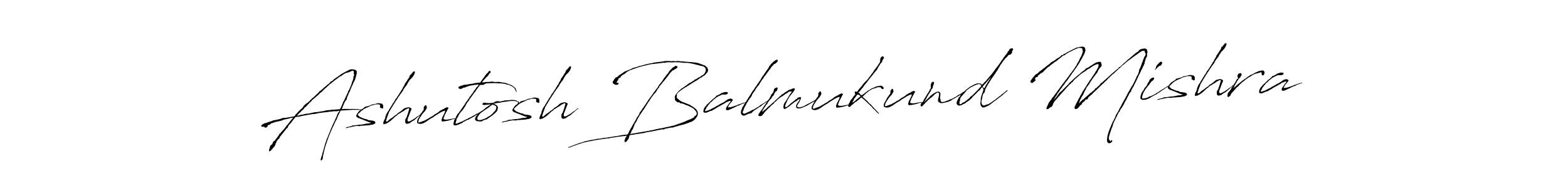 How to make Ashutosh Balmukund Mishra name signature. Use Antro_Vectra style for creating short signs online. This is the latest handwritten sign. Ashutosh Balmukund Mishra signature style 6 images and pictures png