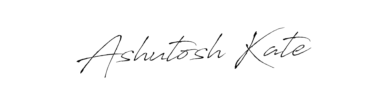 Make a beautiful signature design for name Ashutosh Kate. With this signature (Antro_Vectra) style, you can create a handwritten signature for free. Ashutosh Kate signature style 6 images and pictures png