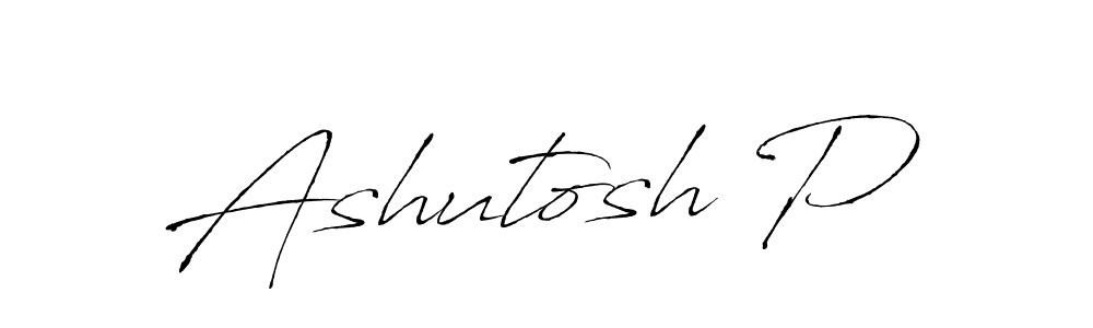 Use a signature maker to create a handwritten signature online. With this signature software, you can design (Antro_Vectra) your own signature for name Ashutosh P. Ashutosh P signature style 6 images and pictures png